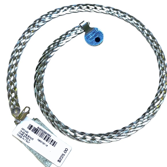 Sterling Silver Braided Chain - Picture 2 of 5